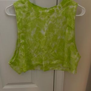 Lululemon all yours cropped tank Tie dye